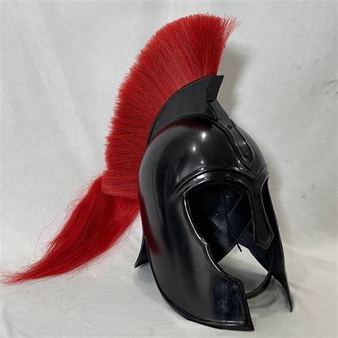 Troy Achilles Armour Helmet Medieval Knight Crusader Spartan Etsy