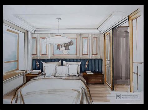 Bedroom Concept Sketch By Magdalena Sobula In 2023 Interior Design