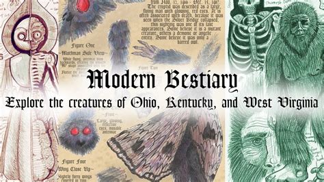 West Virginia Illustrated Bestiary Of Cryptid Folk And Mythical