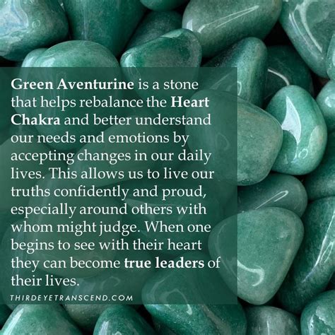 Thirdeyetranscend On Instagram “green Aventurine Is A Stone That Helps