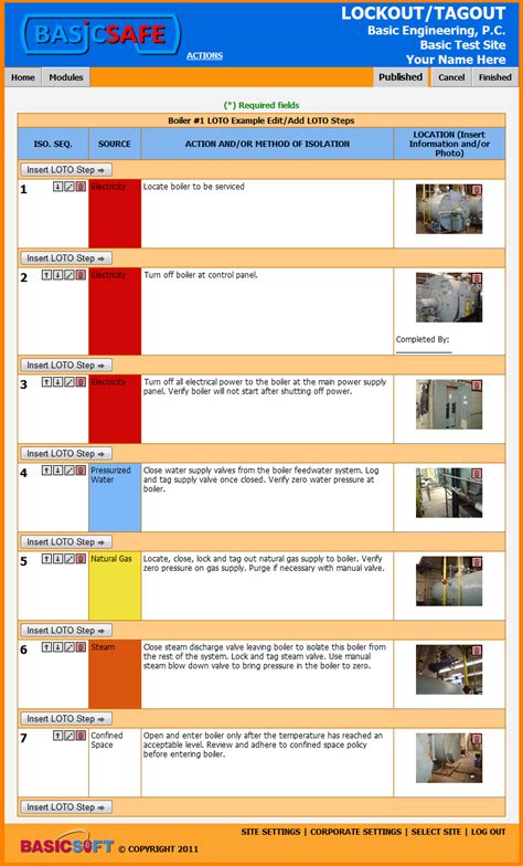 Form popularity lockout tagout template excel form. Download Lockout Tagout Procedures Template Images And Template | Gantt Chart Excel Template