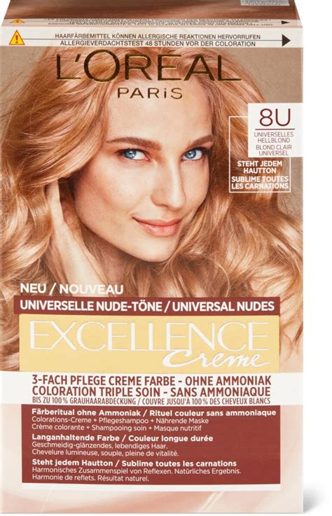 L Oréal Excellence Nude 8U blond clair Migros