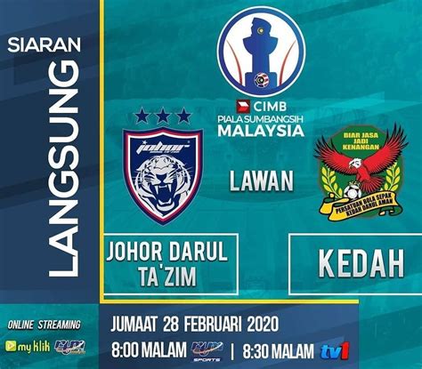 Final piala malaysia 2019 kedah vs jdt di stadium national bukit jalil pada 2/11/2019. Keputusan Piala Sumbangsih 2020 JDT VS KEDAH