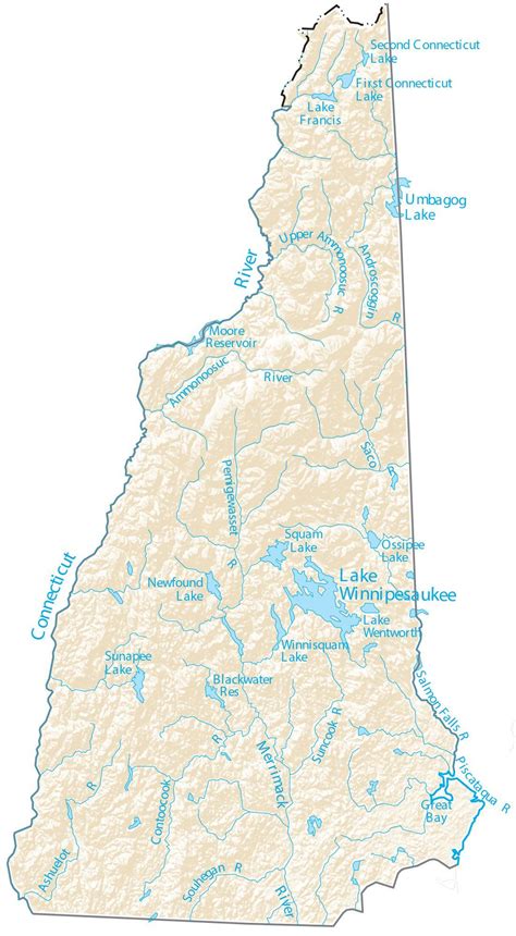 30 New Hampshire Lakes Map Maps Online For You