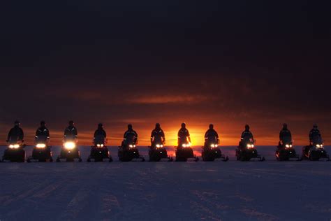 Snowmobile Safari By Night Time Taxari Travel Agency Lapland