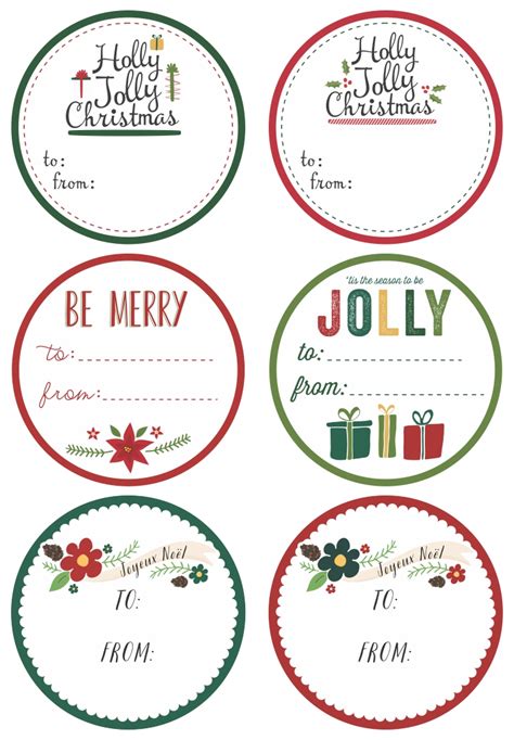 Best Blank Christmas Gift Tag Sticker Printable Printableecom Images
