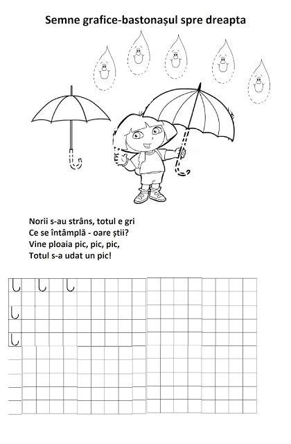 Bastonașul Spre Dreaptasemne Grafice Tracing Worksheets Preschool