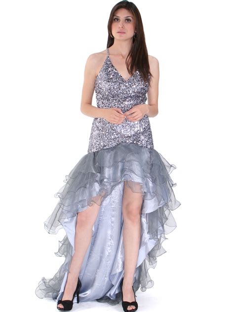 High Low Sequin Prom Dress Sung Boutique La