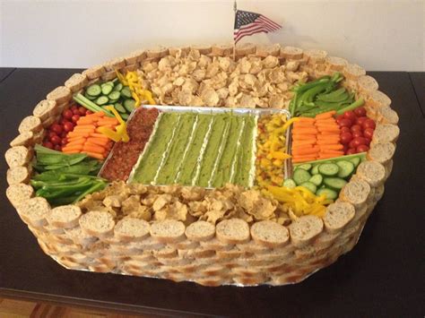 Food Stadium At The Party Im At Superbowl Party Food Bowl Party