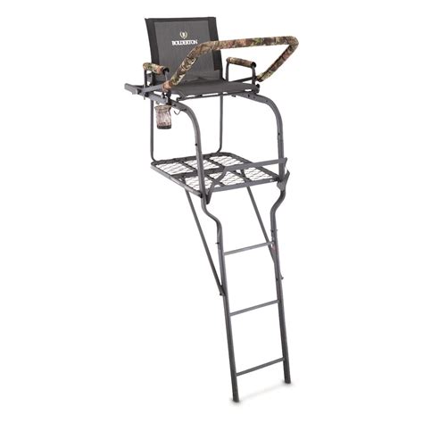Bolderton 22 Ladder Tree Stand With Grizzly Grip Safety System