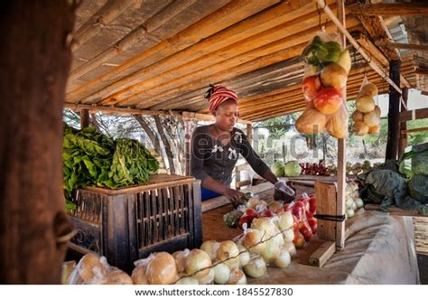 African Street Vendor Selling Onions Cabbage Stock Photo Edit Now
