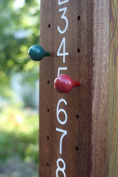 Large Bocce Scoreboard 1 15 Etsy In 2021 Bocce Bocce Ball Wooden Pegs