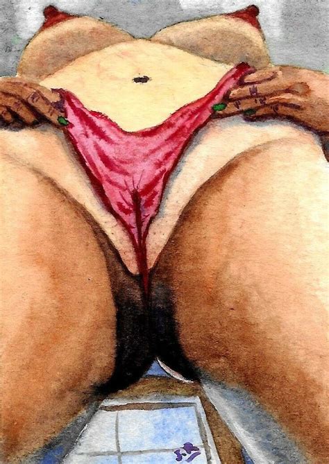 Original Erotic Art Watercolor Painting Nude Asian Curvas Peligrosas The Best Porn Website