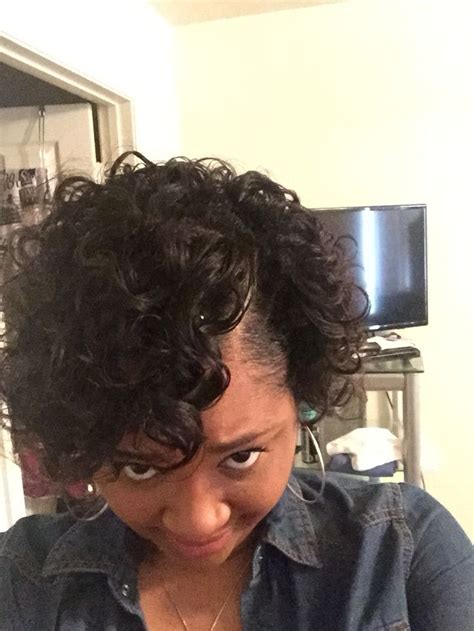 The stacked up bob is one of our favorite relaxed hairstyles for short hair. Roller set on short relaxed hair | Relaxed hair, Roller ...