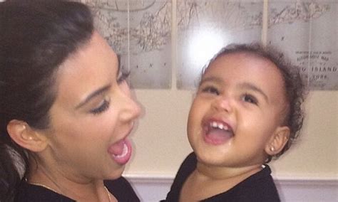 Kim Kardashian And Babe North West Show Off Their Playful And Serious Sides In New Snaps
