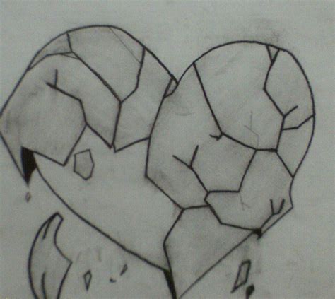 Heart Break Drawing Heart Drawing Heart Pencil Drawing Pencil