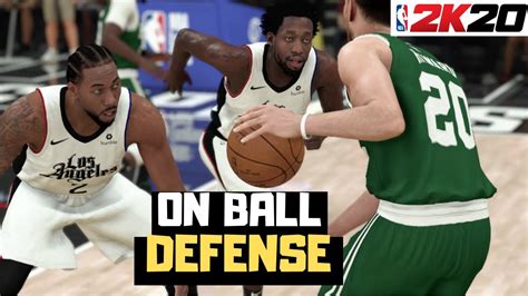 Nba 2k20 On Ball Defense Tutorial For Beginners Youtube