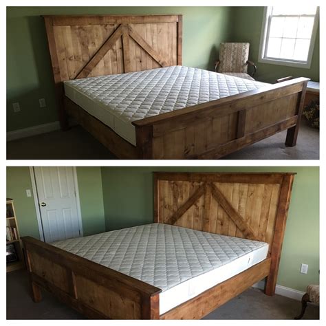 In french country bedrooms, you'll find vintage bedroom sets and headboards like this replica of a sophia bed from the bella cottage. Hand Made Rustic King Size Farmhouse Bed W/ Platform by ...