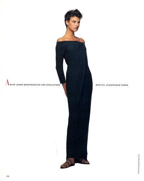 Linda Evangelista By Patrick Demarchelier Vogue Italia Jan 1989