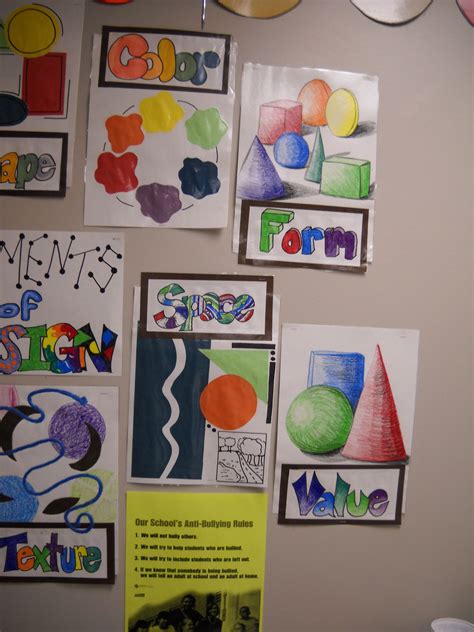 Elements Of Art Kindergarten Art Art For Kids Art Room