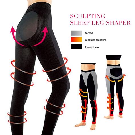 buy women bodyshaper sculpting sleep leg shaper pants legging socks body panties at affordable