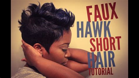 If you need a hairstyle that is totally. Faux Hawk Short Hair Tutorial - YouTube