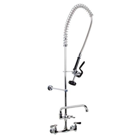 Deck mounted bathroom sink lavatory kitchen faucet. SABA Commercial Pull Down 2-Handle Wall Mount Pre-Rinse ...