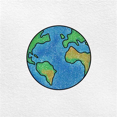 How To Draw An Earth Helloartsy