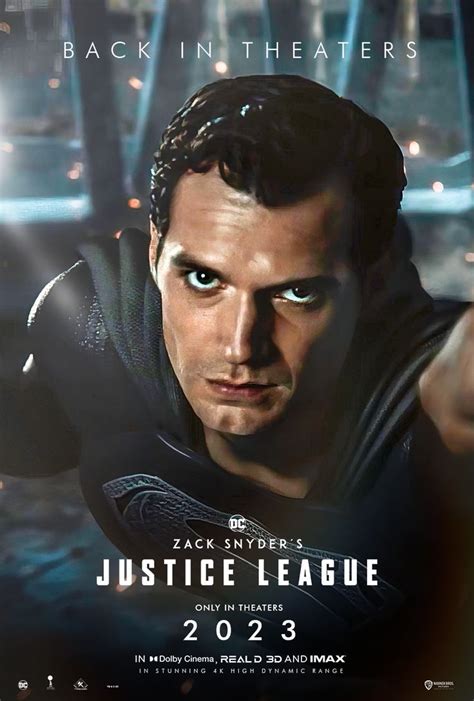 Zack Snyder Justice League In Theaters 2023 Poster 3 Zack Snyder Justice League