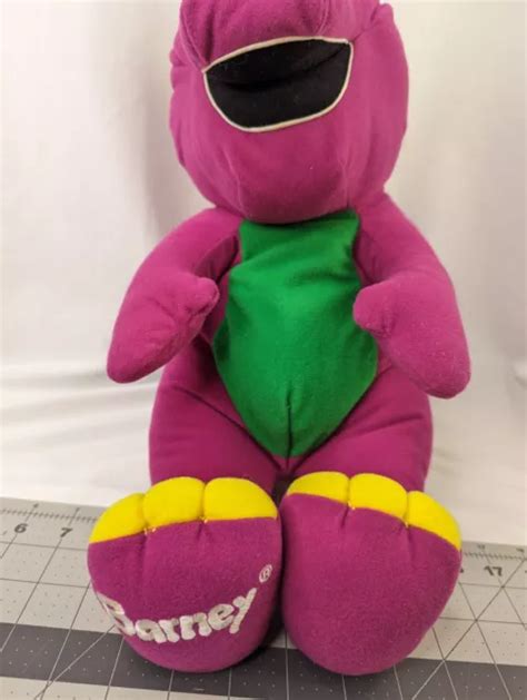 Playskool Talking Barney Dinosaur Plush 1996 18 Inch Works Stuffed
