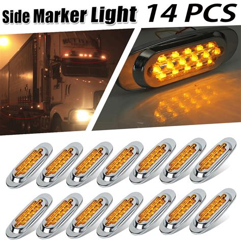 Amber Led Lights For Trucks High Intensity Rectangular Led Lights