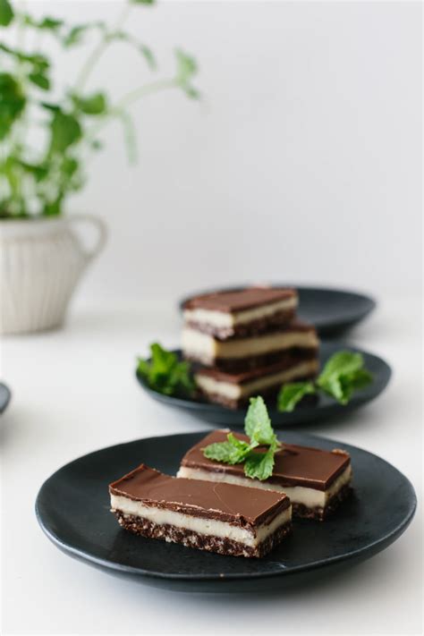 Chocolate Peppermint Slice Gluten Free Vegan Downshiftology