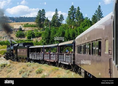 Kettle Valley Steam Railway Summerland British Columbia Canada Stock