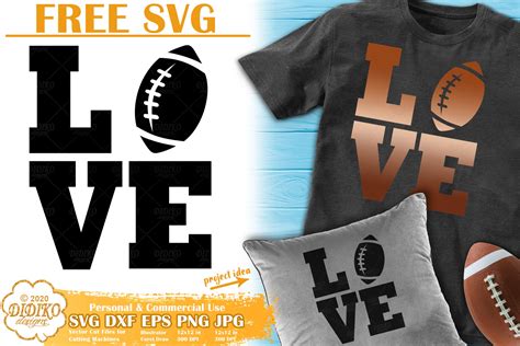 Football Svg Free Football Ball Svg Free Love Svg Didiko Designs