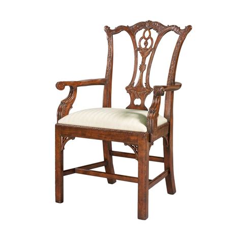It is upholstered with nice velvet is the most luxurious fabric for a small reupholstered armchair but also one of the most vintage design for a plaid armchair with a plushy and comfortable finish. Chippendale Carved Armchair | Armchair, Armchair sets ...