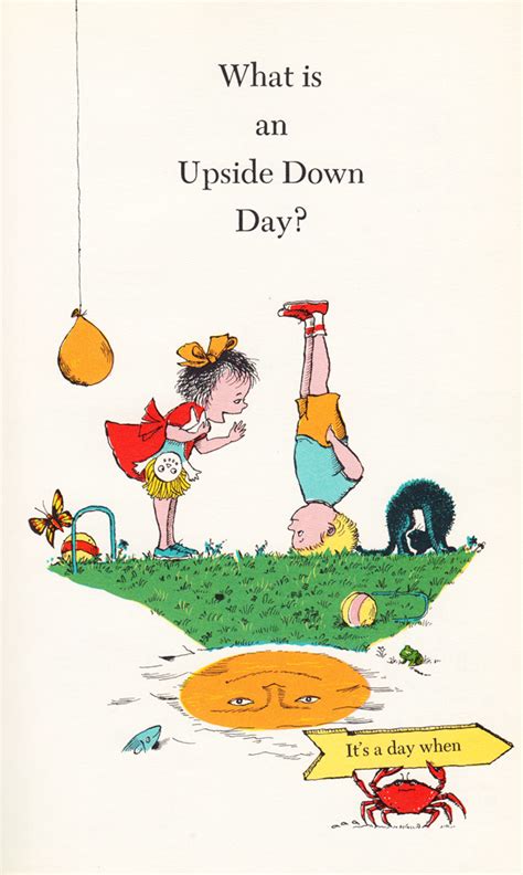 Upside Down Day Rare And Wonderful Vintage Childrens Book By The Head