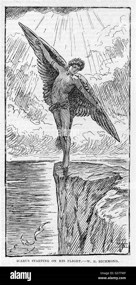 Myth Icarus By Richmond Stock Photo Alamy