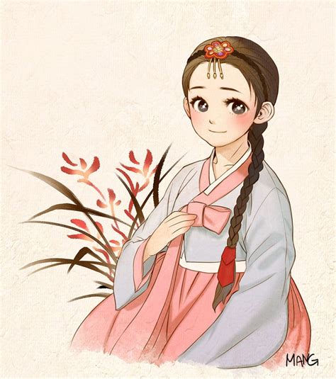 Korean Girl By Manggi07 On Deviantart Korean Illustration Girl