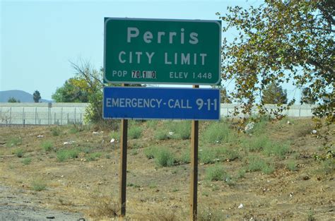 Perris City Limit Freeway Roadside Sign Navymailman Flickr