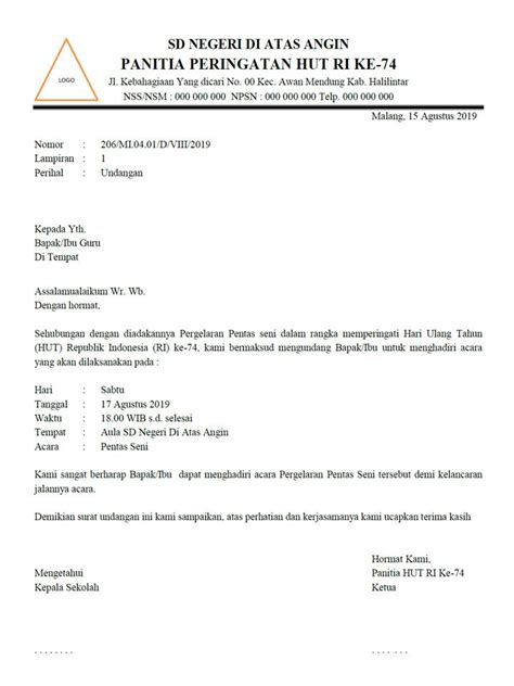 Contoh surat undangan resmi sangat banyak, namun pada umumnya memiliki tujuan yang sama, yakni mengundang pihak lain untuk menghadiri sebuah kegiatan. SMART QUEEN CLUB: Membuat Surat Undangan Kelas 5 Tema 7 ...