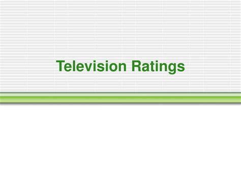 Ppt Television Ratings Powerpoint Presentation Free Download Id