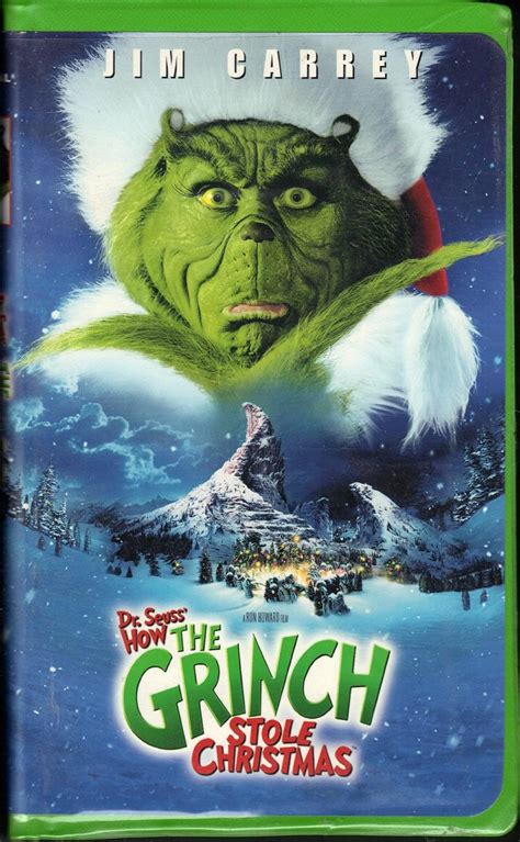 Amazon Com How The Grinch Stole Christmas Feature Film Starring Jim Carrey VHS Video