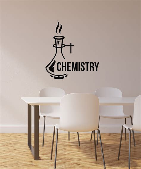 A Wall Decal With The Word Chemical On It