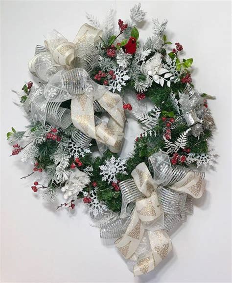 Elegant Christmas Evergreen Wreath Xmas Wreath For Front Door Holiday