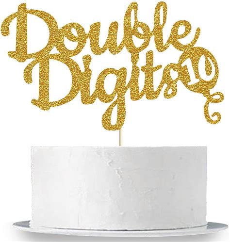 Buy Double Digits Cake Topper 10th Birthday Cake Topper Double Digits