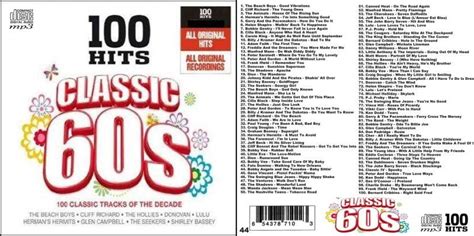 44 100 Hits Classic 60s Beach Boys Jeff Beck Mp3cd Cd Souflesh 音楽工房