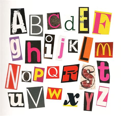 A to z block letter alphabet stencils. 10 Magazine Cut Out Letters Font Images - Magazine Letters ...