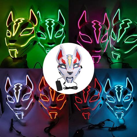 Fortnite Halloween Masks Sky Fox Light Up Mask Animal Face Fortnight