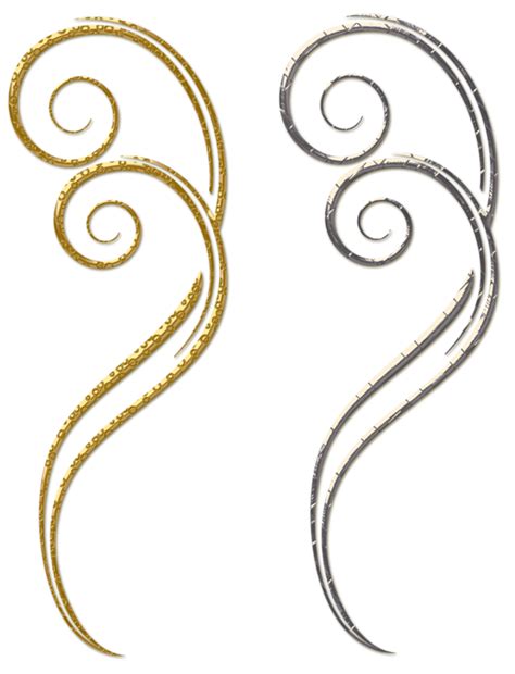 Gold And Silver Decorative Ornaments Png Clipart Gallery Yopriceville