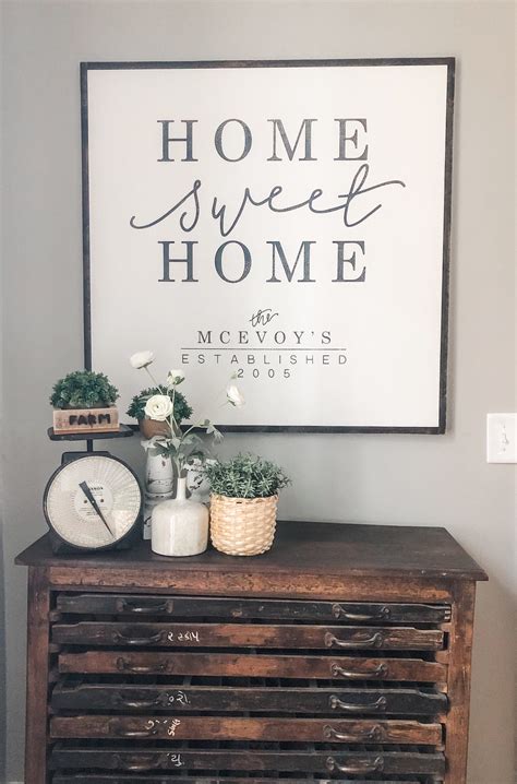 Home Sweet Home Sign Home Sweet Home Wood Sign Established | Etsy in 2020 | Wood signs for home 